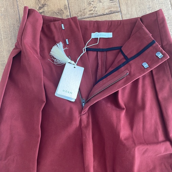 Doen Louvre Pant in Terracotta - Picture 4 of 6